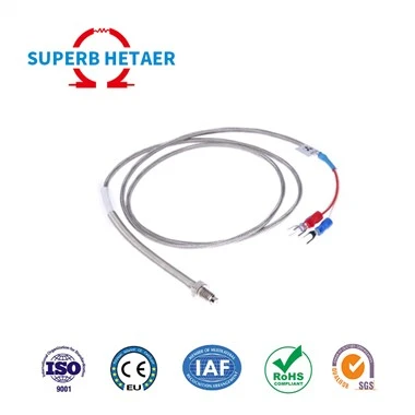 Termopara PTFE Dostosowany niestandardowy gwintowany rezystor termiczny PT100 / PT1000