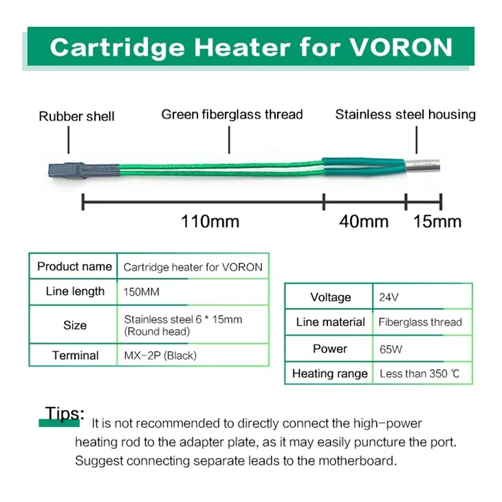 VORON Heating Rod Cartridge Heater Heating Element